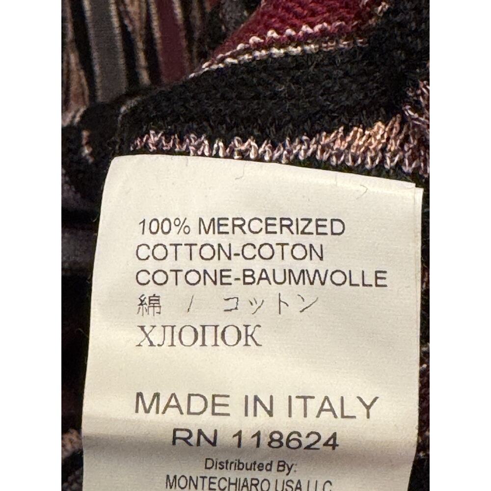 XL Montechiaro Sweater 100% Mercerized Cotton 3d Weave Cosby COOGIE Style Italy - Picture 4 of 11